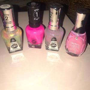 Four piece nail polish bundle brand new never used super cute spring colors